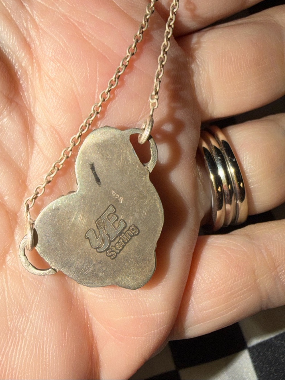 Sterling Silver Cotton Candy Chicken Necklace - Picture 2 of 2